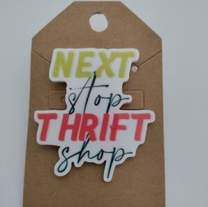 Next Stop Thrift Shop Lapel Pin